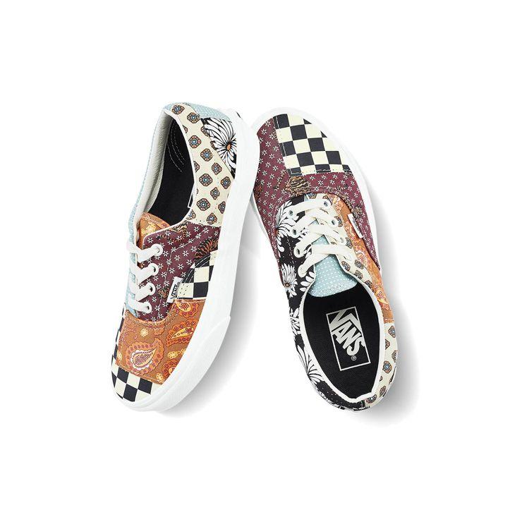 Vans Tênis Unissex Era Tiger Patchwork Preto Branco Verdadeiro VN0A4U391IO