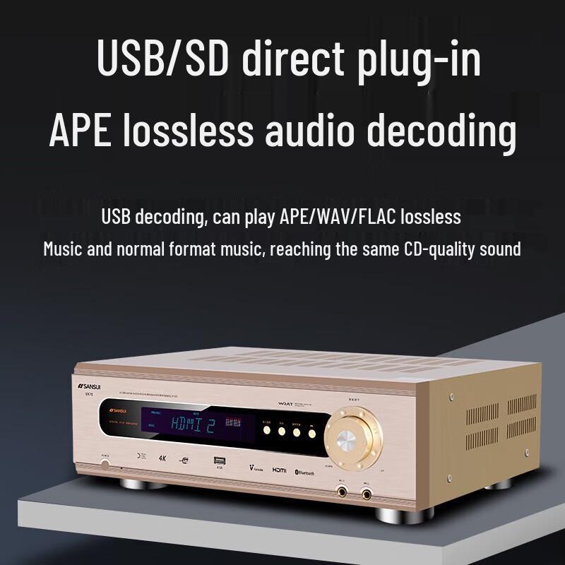 SANSUI UX70 5.1 Channel Home Theater AV Amplifier CN Plug (adapter Included)