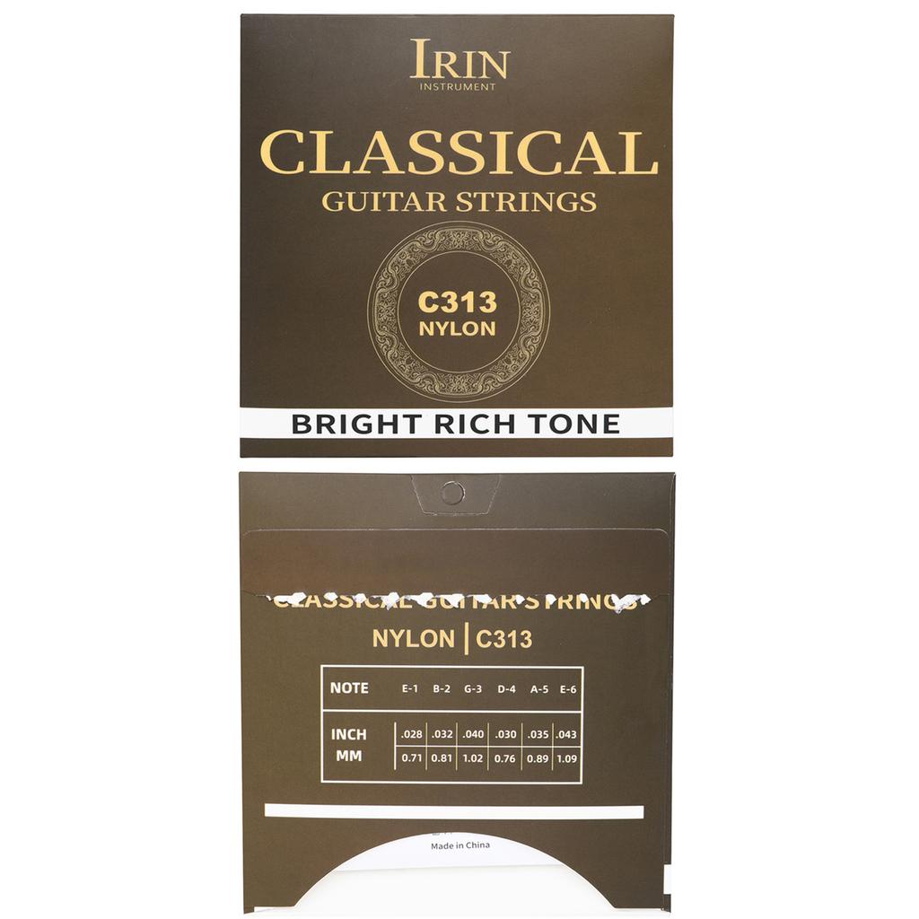 IRIN Classical Guitar Strings Nylon Core Silver Plated Copper PU Coating Classic Guitar Strings Musical Instrument Accessorie