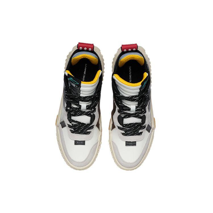 LiNing Back To The Future X  001 Unblock Comfortable Casual Low-Top Sneakers Women Sneakers Black White Gray AGCR370-1