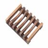 With Self-Draining Wooden Soap Dish Tray Natural Wood Soap Box Storage Rack  Washroom