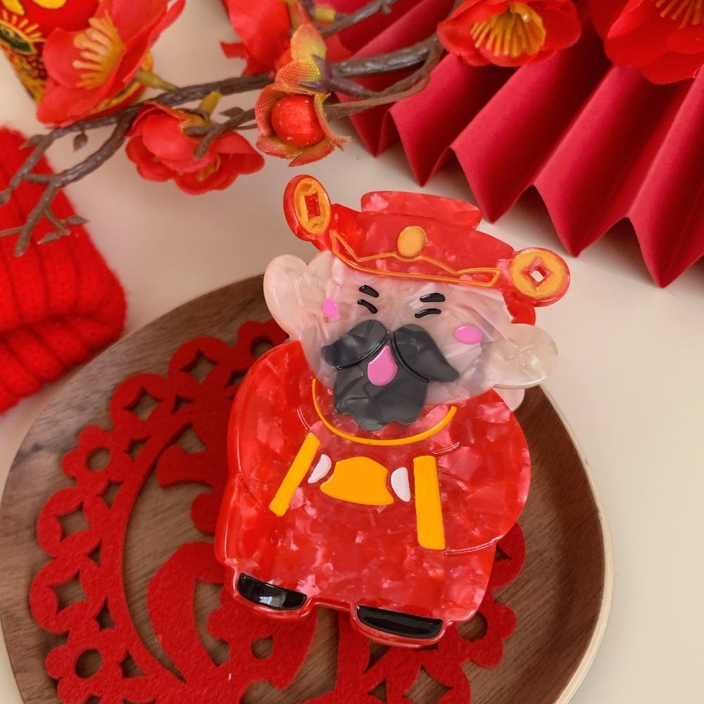 Money Bag Acetate Claw Clip Lantern Large Shark Clip Fashion New Year Hair Claw  Hair Accessories