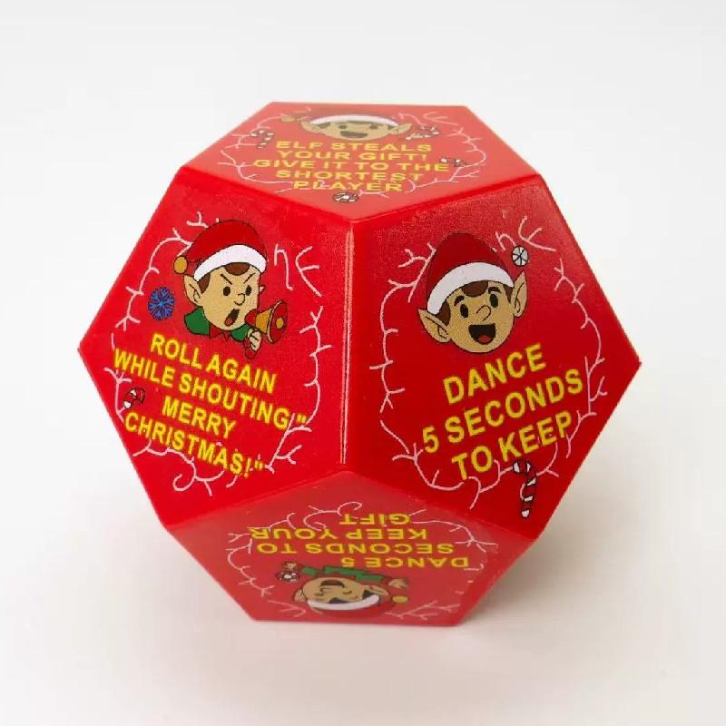 

Christmas Gift Hilarious Exchange Party Game Dice Toy Celebration Props Play красный