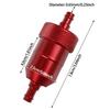 Motorcycle Oil and Gas Fuel Filter Aluminum Alloy Gasoline Cleaner Filter Reusable Cleanable Fuel Filter for Motocross ATV Quad