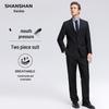 Shanshan Men's Slim Fit Wrinkle-Resistant Business Suit Set