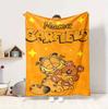 Custom Name Garfield Hug Flannel Blanket Throw Blanket Soft Warm Sofa Bed Home Decor Unique Gift