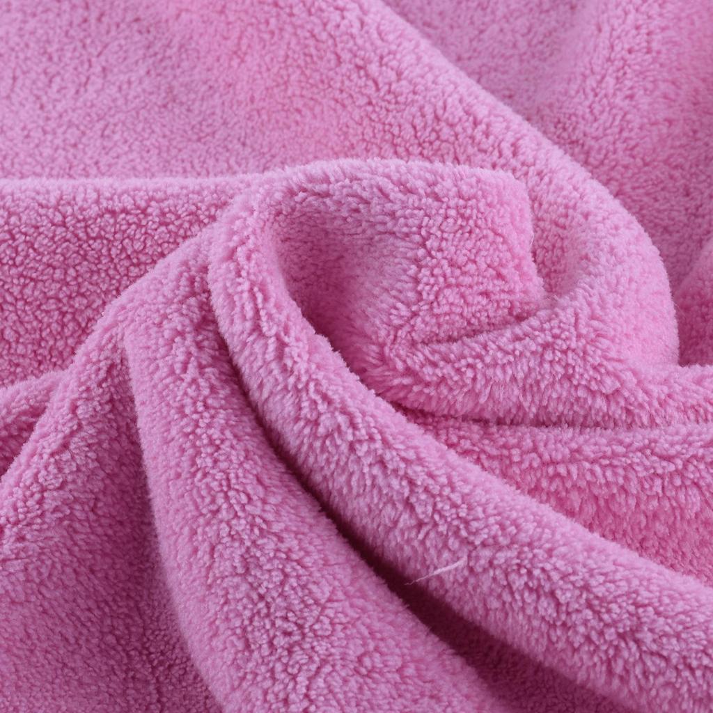 Coral Fleece Bathrobe Fabric: Thick, Double-Sided Polyester-Nylon, Water-Absorbent, 1m Minimum Order