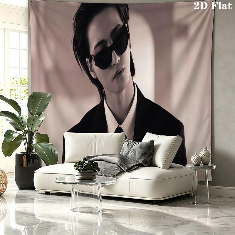 Seonghwa Art Wall Tapestry, Aesthetic Printed Fabric Blanket, Suitable for Bedroom, Living Room, and Home Decor.