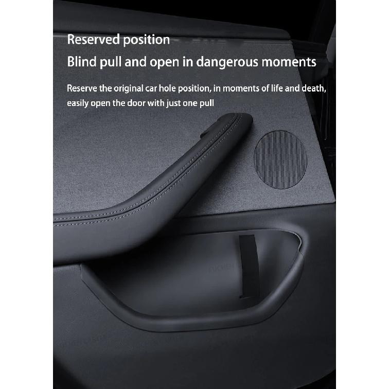 For Tesla New Model YL Launch 2026 4Pcs TPE360° Side Door Storage Box Full-Cover Front and Rear Interior Storage Box Accessories