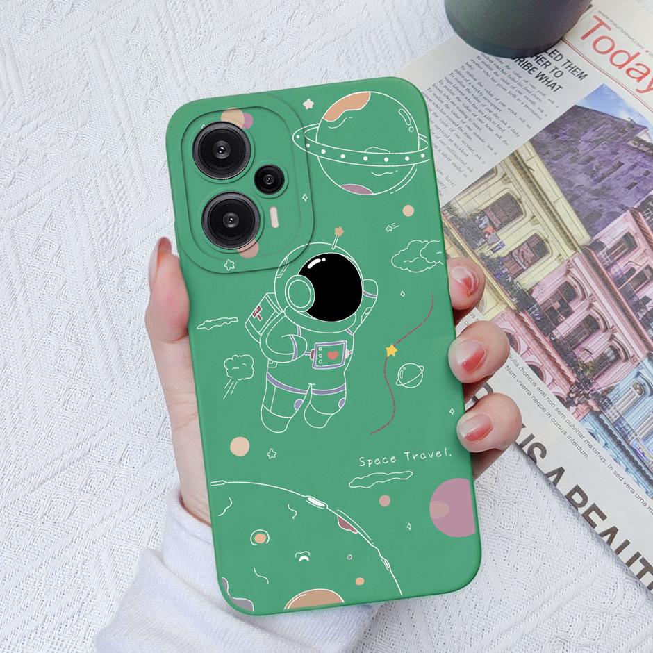 Case For Redmi Note 12 Turbo Poco F5 5G Lovely Dinosaur Silicone Pattern Phone Cover For Note12 Turbo PocoF5 Hot Grateful Funda