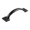 Black Barn Door Handles Decor Furniture Door Bow Drawer Handles Fashionable For Cabinet Drawer 138*30*33mm 4/8pcs