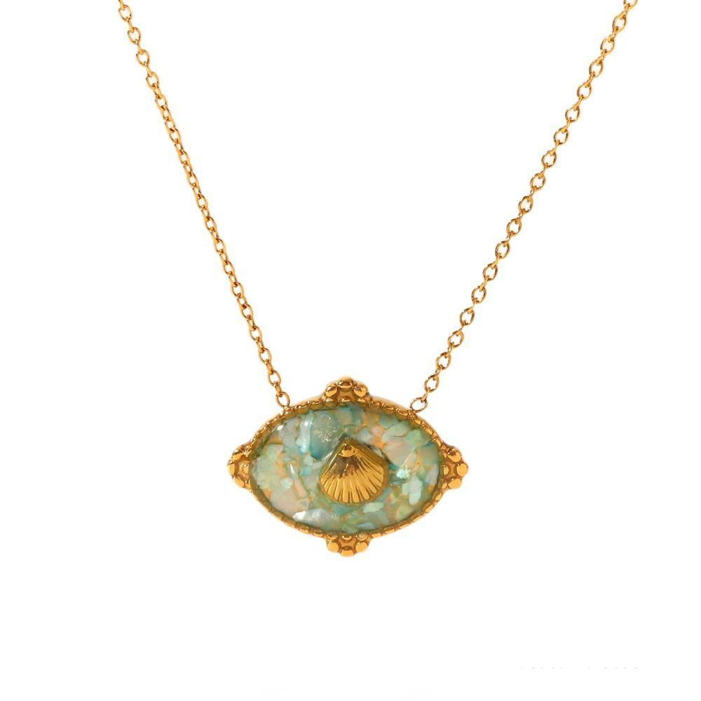 Sweet Charm Starfish Shell Pendant Open Rings O-Chain Necklace Crushed Shell Ring  Summer Beach