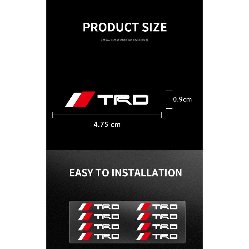 1/5/10Pc Car Interior Random Stickers Car Steering Wheel Emblem Styling for Toyota TRD GR Corolla Yaris Chr Auris RAV4 Camry Highlander