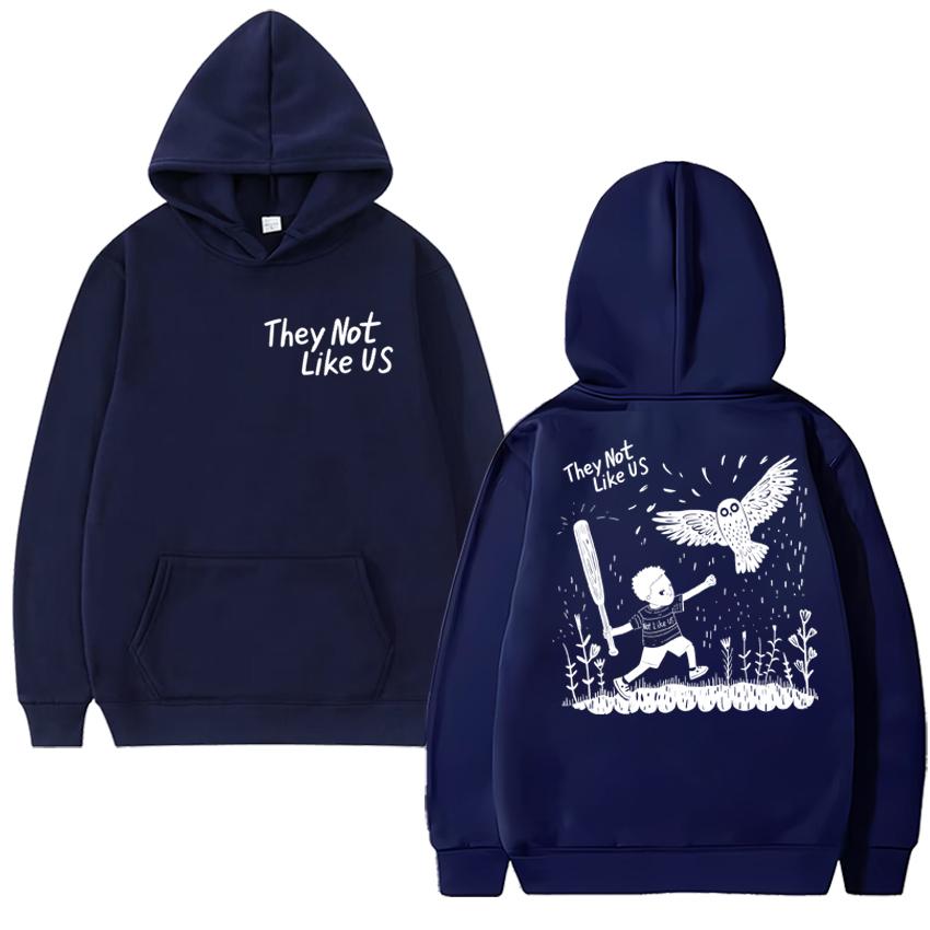 Kendrick Lamar They Not Like Us Hip-hop Songs Double Sided Print Hoodie Men Women Vintage Y2k Pullovers Unisex Fleece Sweatshirt