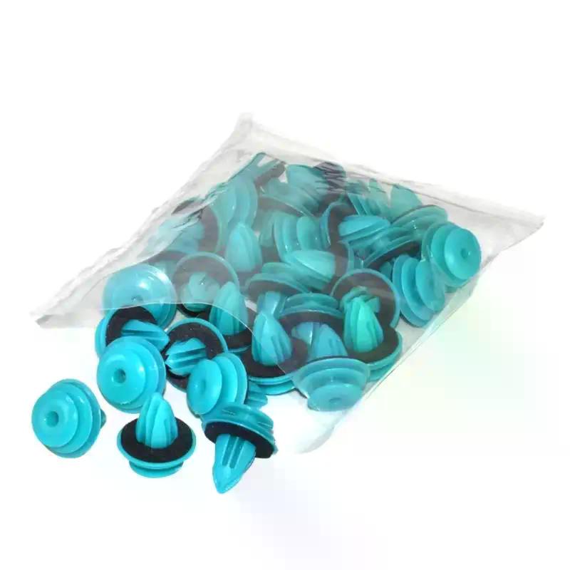 20/30/50Pcs Car Interior Accessories Auto Vehicle Retainer Fastener Rivet Green Nylon Retaining Clip For Bumper Door Buckle