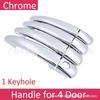 Chrome Door Handle Stickers for Peugeot 207/308/407SW