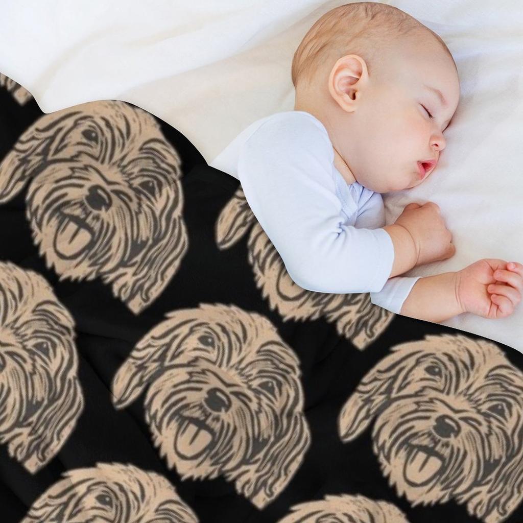 Verrückter Cockapoo Überwurf Decke Fellig Weich Betten Bett Dekorative Sofa Decken