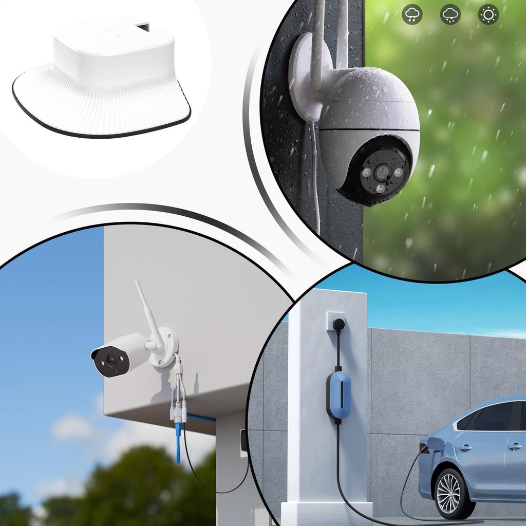 Outdoor Camera Protector Weather-Resistant Shield Protective Security Camera Outdoor Sun Shield For Household Garden Yard Hotel