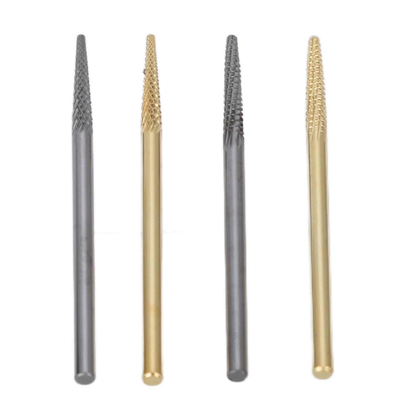 

Набор из 4-х насадок для нейл-арта, удаление клея с ногтей, универсальные шлифовальные насадки из вольфрамовой стали для полировки ногтей