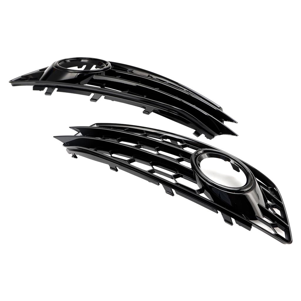 Honeycomb Front Bumper Fog Light Grill Cover 8P0807682 8P0807681 Fit for A3 8P S-Line 2009-2012