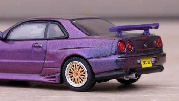 Inno Models Nissan Skyline R34 GTT Magic Purple Interntional MotorXpo Hong Kong 2022 Event Limited Model Finished Product 1/64