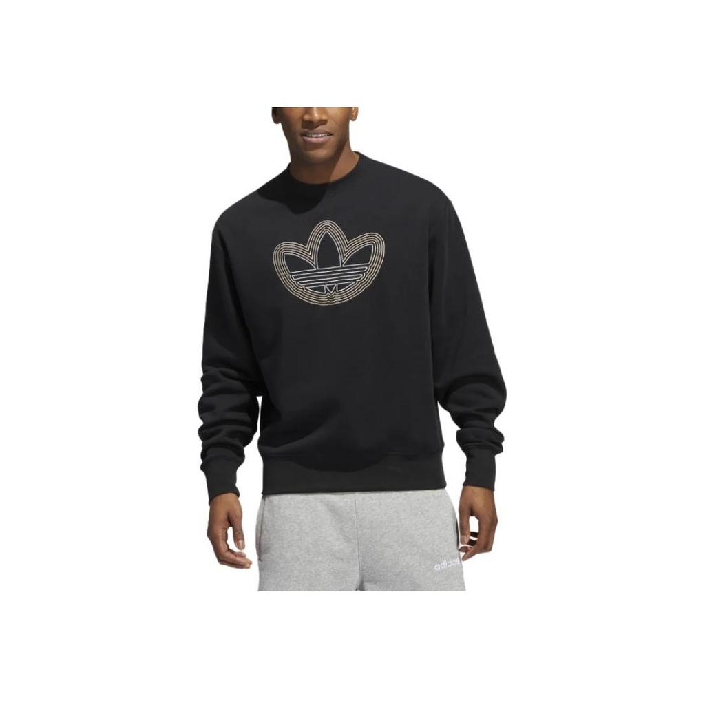 Adidas Originals Crew Neck Sweatshirt Men Tops Black HI2975