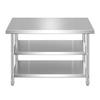Stainless Steel Workbench Heavy-Duty Commercial Work Table For Kitchen Garage Workshop