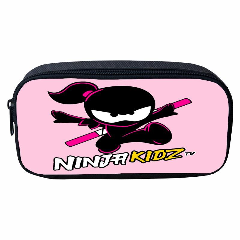 Astuccio per matite del cartone animato Ninja Kidz: Divertente Scatola Portaoggetti per Bambini