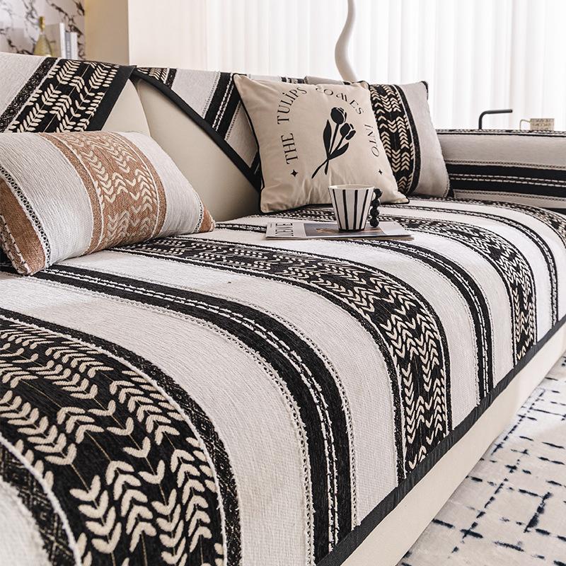 New Sofa Cushion Four-Season Universal Non-Slip Seat Cushion Light Luxury Cream Style High-End Sofa Cover Cloth Towel
