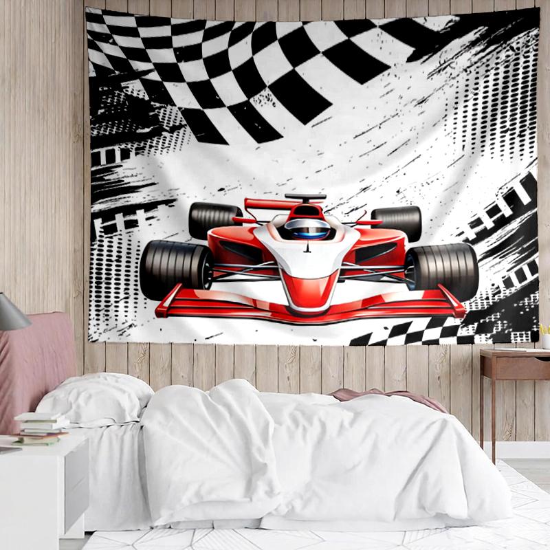 Rennsport-Druck Wandteppich, Hintergrund, Einfache Montage, Ideal für Schlafzimmer, Büro & Wohnzimmer, mit Ästhetischer Wanddekoration.