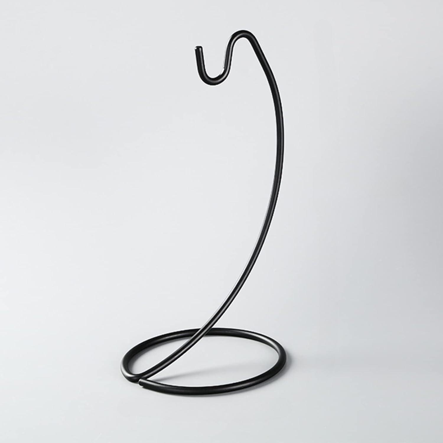 Steel Banana Holder – Modern Fruit Hanger Rack with Hooks for Kitchen Countertop (Black) чёрный