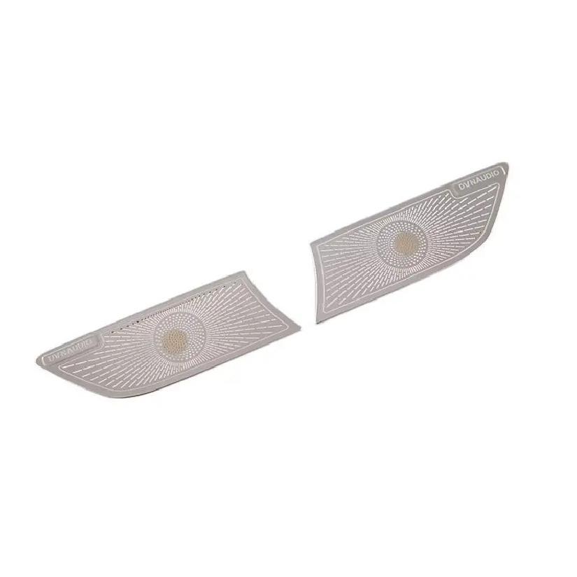 For BYD Han Ev Dm   Car Accessories Stainless Steel Rear Door Panel Tweeter Horn Cover Decorated With Sequ
