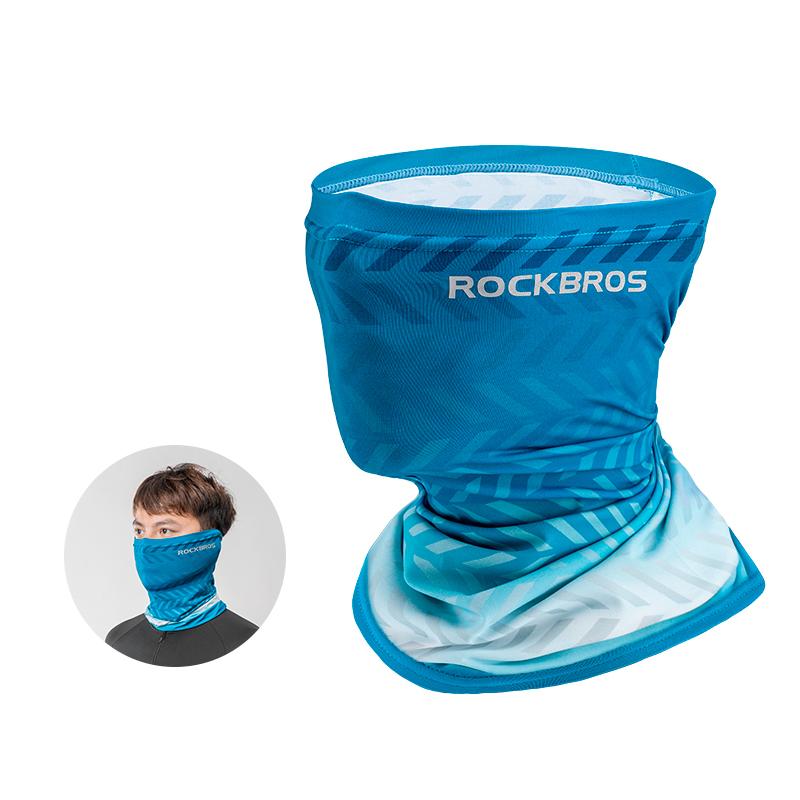 

ROCKBROS Летний шарф для лица, шеи, защита от УФ-лучей, велосипедная маска, головной убор для велоспорта из ледяного шелка, велосипедная маска, дышащая бандана для занятий спортом на открытом воздухе