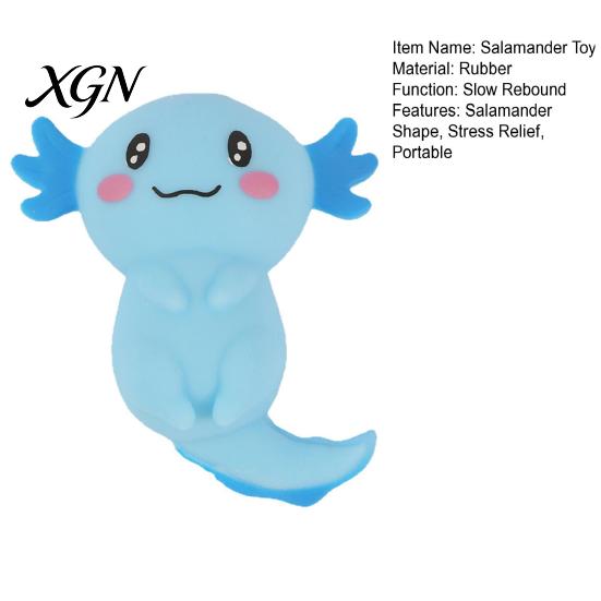 Squeeze Fidget Toy Cartoon Salamander Stress Relief Ball Decompression Sensory Animal Party