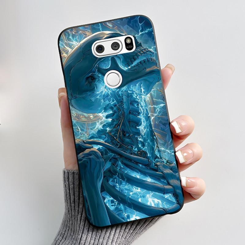 Casing For LG V30 V30+ V30S V30S+ V35 V35+ ThinQ Slim Soft Black Silicon Case Aesthetic Luxury Cute Cool Boys Girls Back Cover