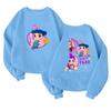 Children's Fashionable Lightweight Long-sleeved Round Neck Pullover With Pockets Printed Pullover
