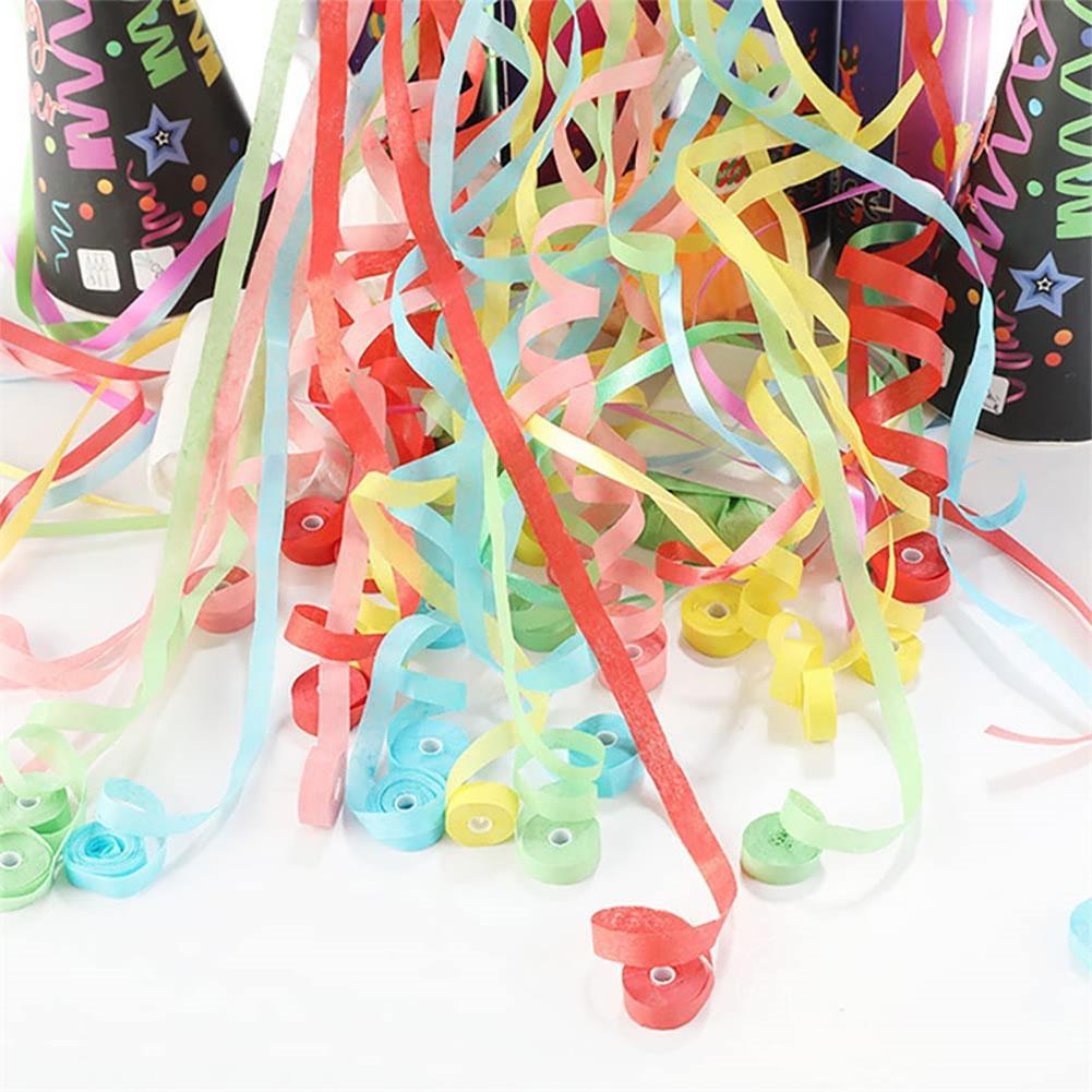 Party Popper Hand Throw Streamer Confetti Decoration Paper Hand Throw Ribbon for Wedding Celebration Atmosphere Props Supplies
