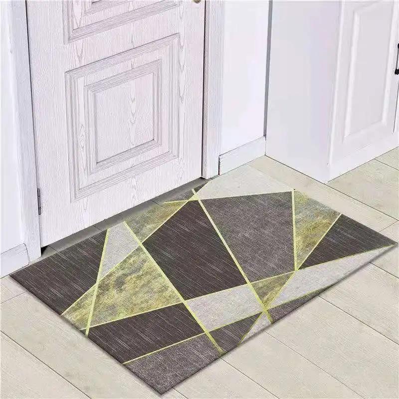 Nordic Absorbent Bathroom Non-slip Foot Mats Outdoor Porch Entrance Door Mat Living Room Carpet Home Rug Bath Mat Flooring Rugs