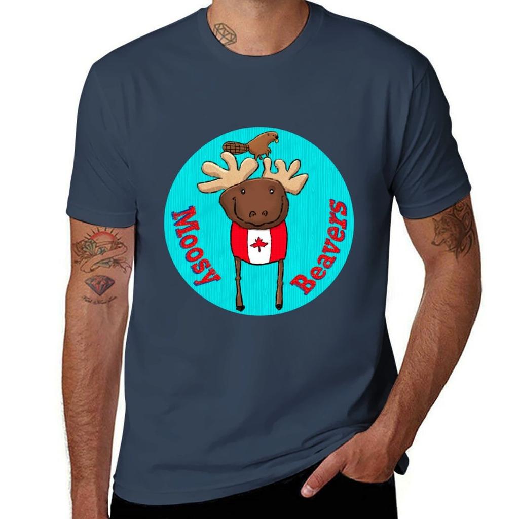 The Moosy Beavers baseball team TShirt Casual Loose Fit Summer Tee Shirt TShirt