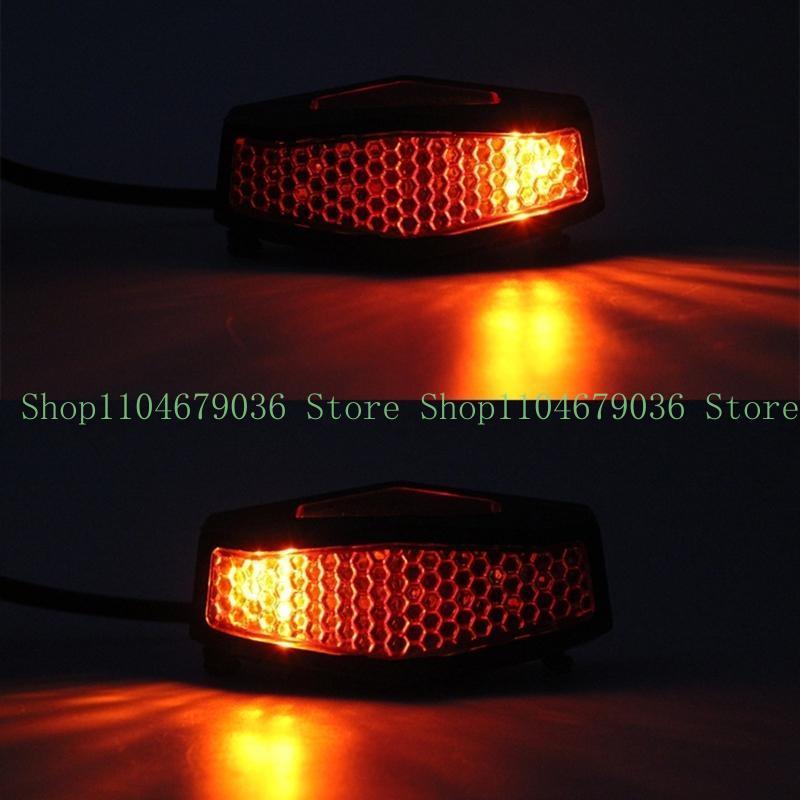 652F Motorcycle Light Stop Tail Light 12V Red Rear Lamp Brake Taillgiht for ATV Off-road Motorcycle Taillight Red