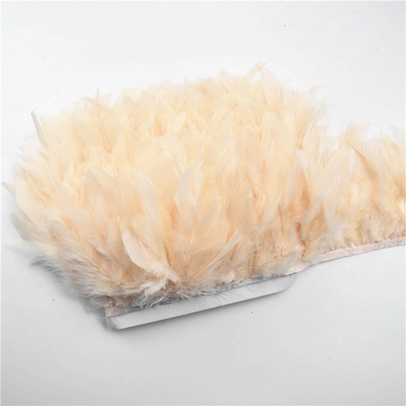 10Meters Fluffy Turkey Feathers Trim Fringe Ribbon Marabou Feather On Tape Fringes Sewing Trimmings DIY Clothes Dress Decoration