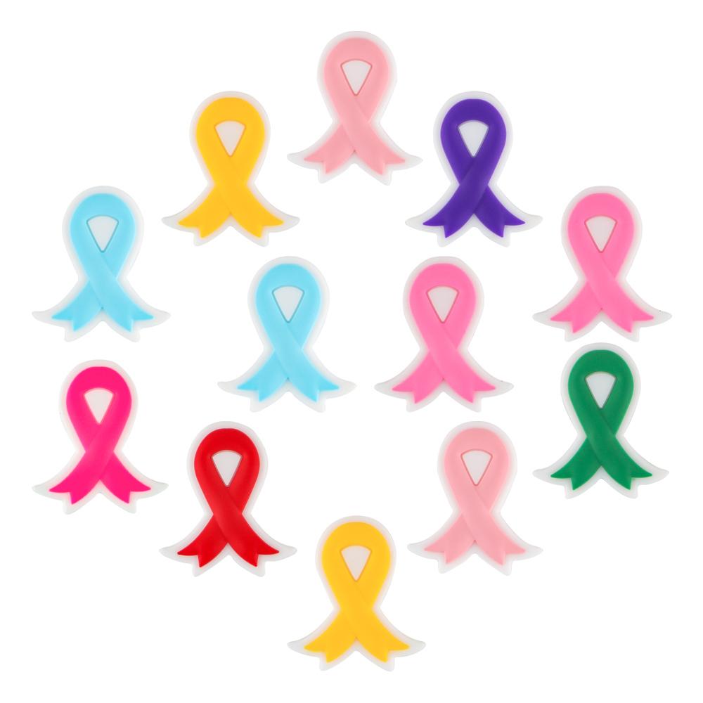 10Pcs Ribbon shape Focal Beads  Uesd For Beaded Pen Keychain Bracelet DIY Jewelry Handmade Accessories