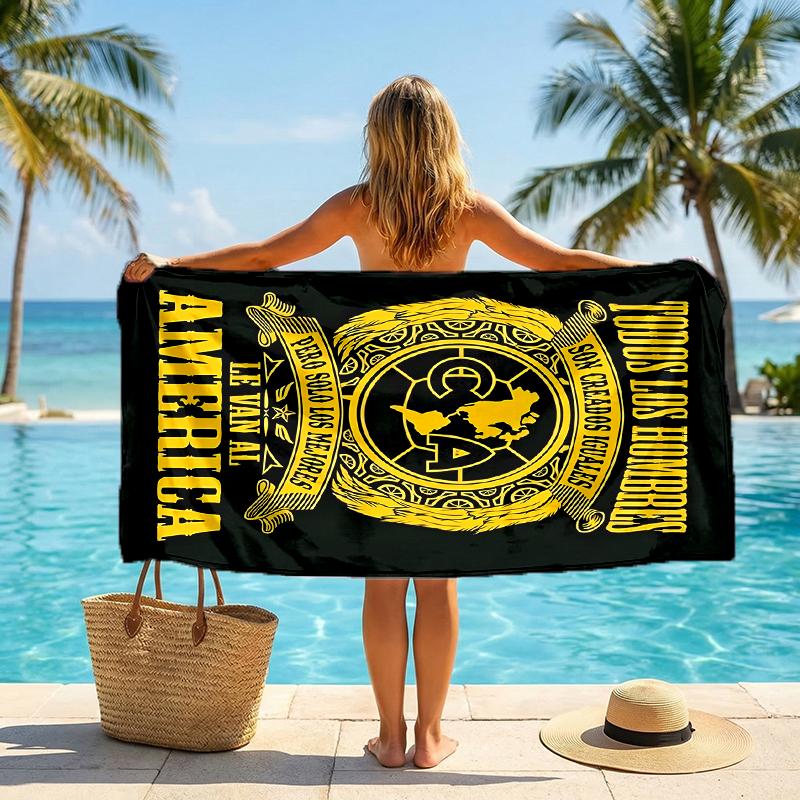 Club Amrica Fashion Beach Towel: Ideal for Summer Adventures Soft, absorbent and quick drying suitable for swimming and bathing