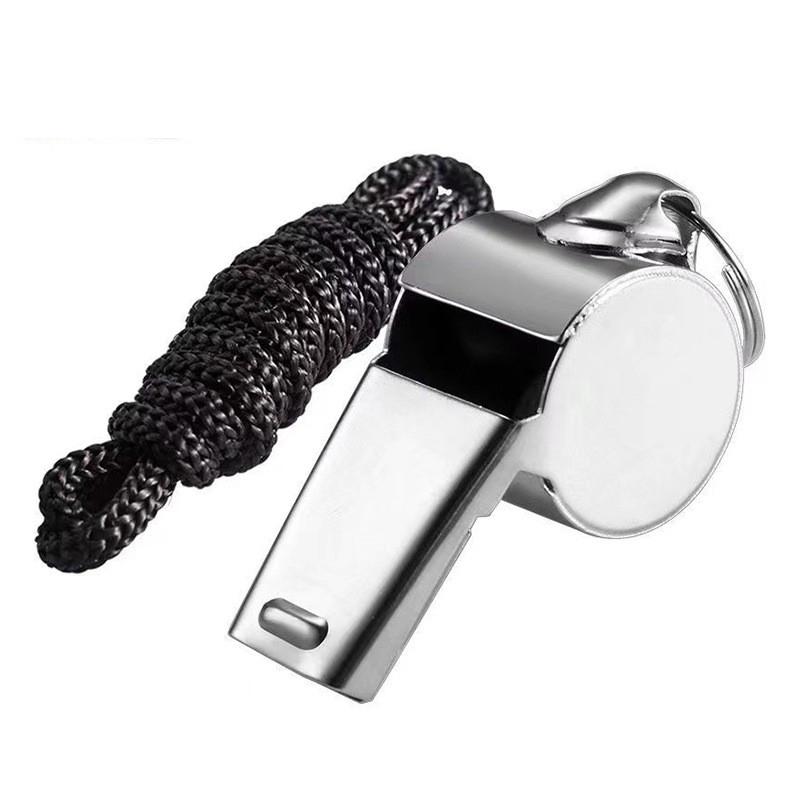 1 Pack Metal Whistle Referee Sports Rugby Stainless Steel Whistle Soccer Basketball Party Training