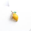 Yellow Lemon Enamel Brooches for Women Wedding Party Orange Casual Brooch Pins Gifts