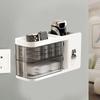 Large Capacity Data Cable Storage Box Rotatable Desktop Shelves Cosmetic Storage Box  for Home