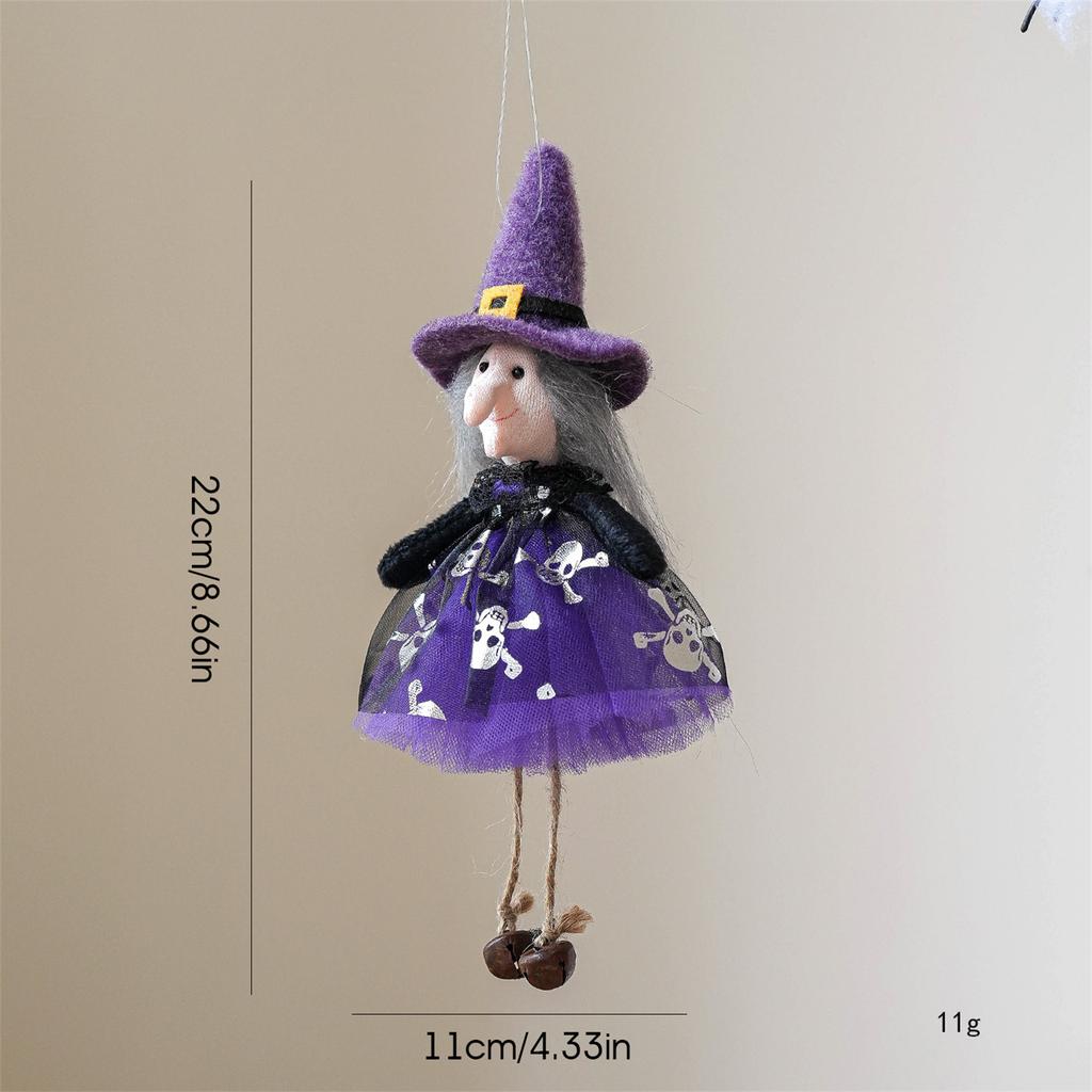 Halloween Hängende Geisterornamente Niedliche Gruselige Kürbisgeist- & Hexenornamente für Zuhause Halloween-Party-Ornamente Zubehör