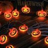 Halloween Decoration String Lights Battery Powered with Ghost Witch Cat Pumpkin Spider Web Skeleton Mummy Pirate Ghost Shape