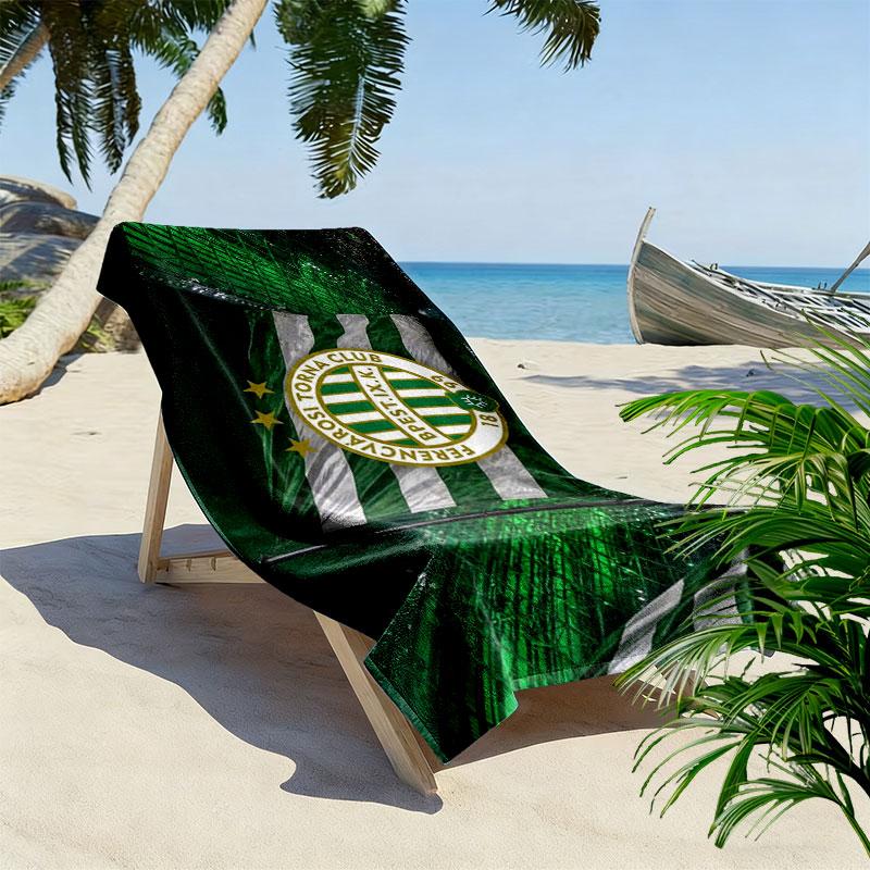 Ferencvárosi Torna Club Print Beach Towel, Large Soft Quick Dry Towel for Beach Camping Swimming