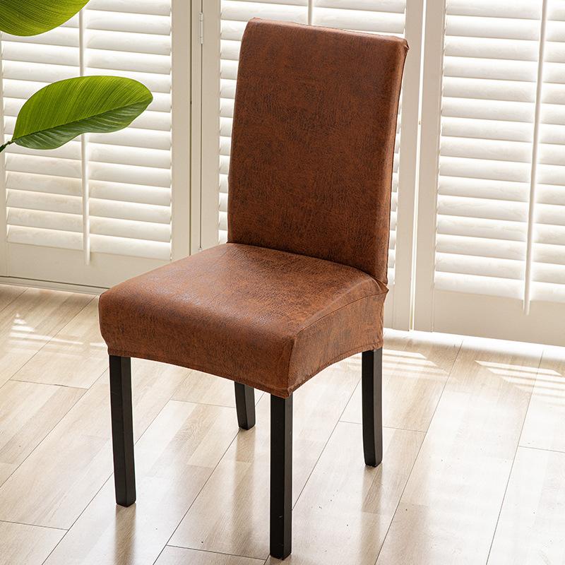 Housse de Chaise en Tissu Technique Imperméable Housse de Chaise de Salle à Manger pour la Maison Coussin de Dossier Housse de Chaise d'Hôtel Monobloc